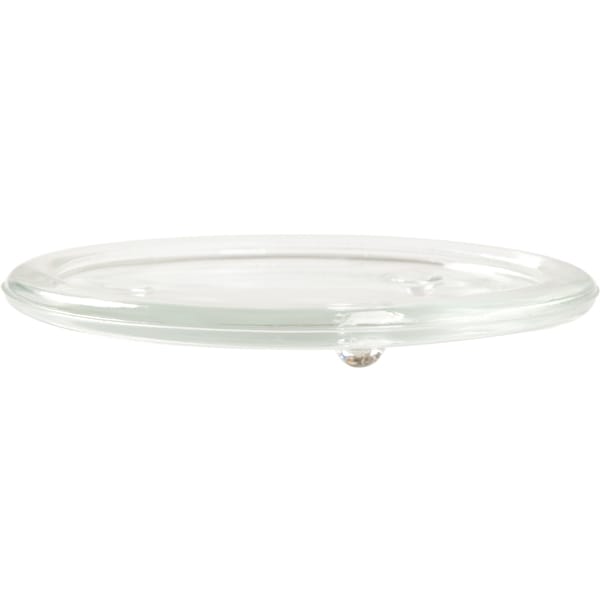 Glass Candle Holder Round Plate