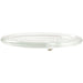 Glass Candle Holder Round Plate