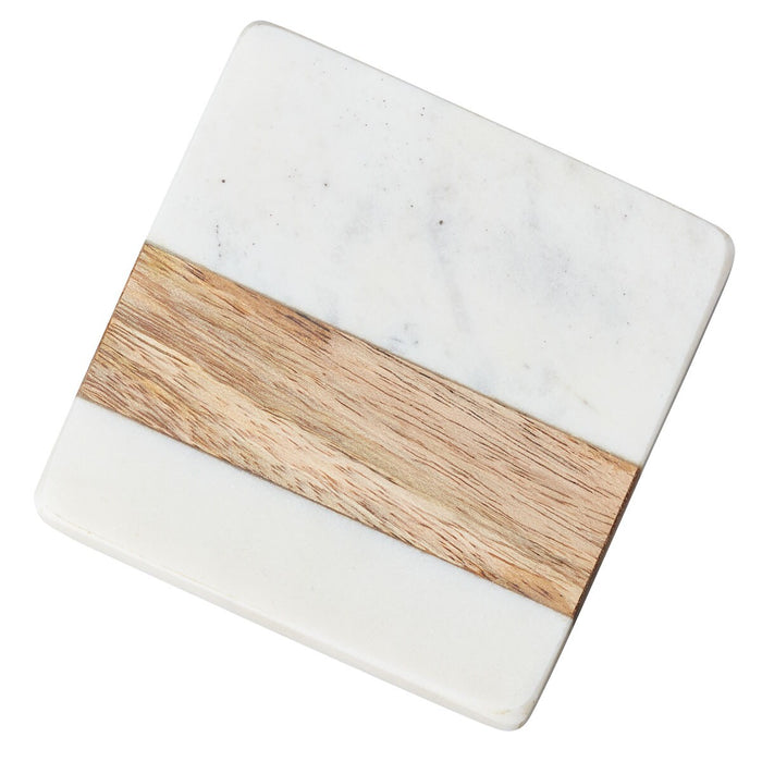 MARBLE AND WOOD COASTER SQUARE IV AB02