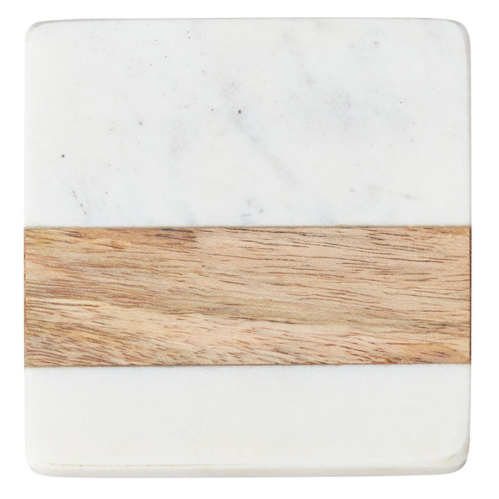 MARBLE AND WOOD COASTER SQUARE IV AB02