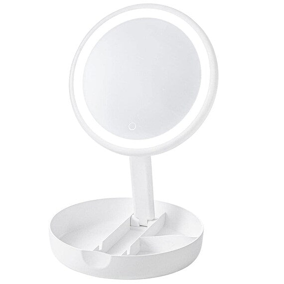 LED MIRROR WITH ACCESSORY STORAGE YPML-001