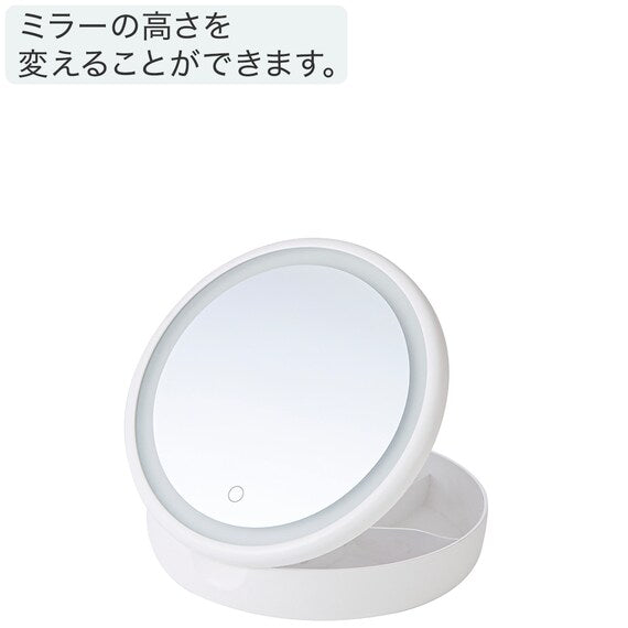 LED MIRROR WITH ACCESSORY STORAGE YPML-001