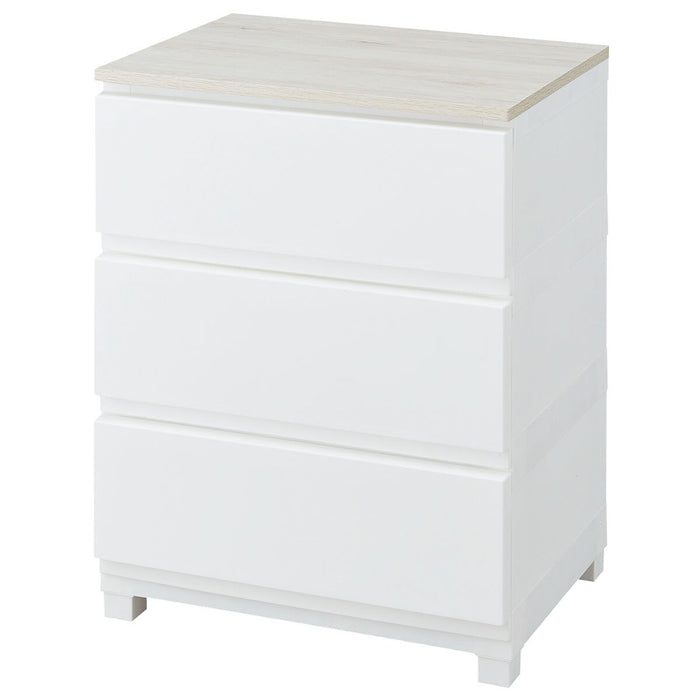 WOOD TOP WALLED WIDE CHEST DECONY CV2 3D WH