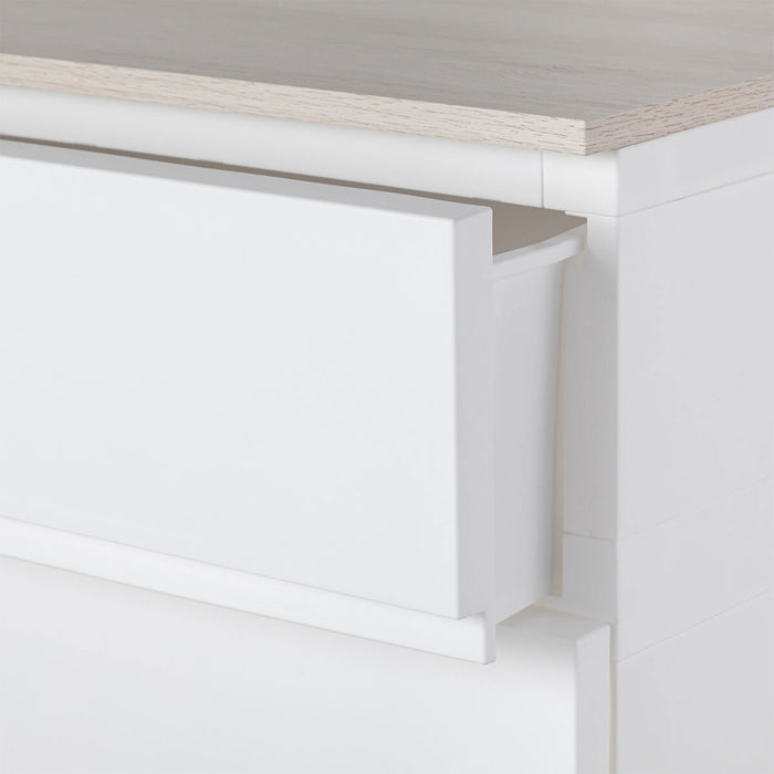 WOOD TOP WALLED WIDE CHEST DECONY CV2 3D WH