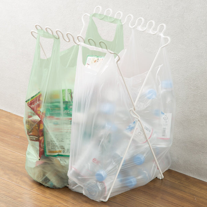 SEPARATE GARBAGE BAG STAND PBRAN WH