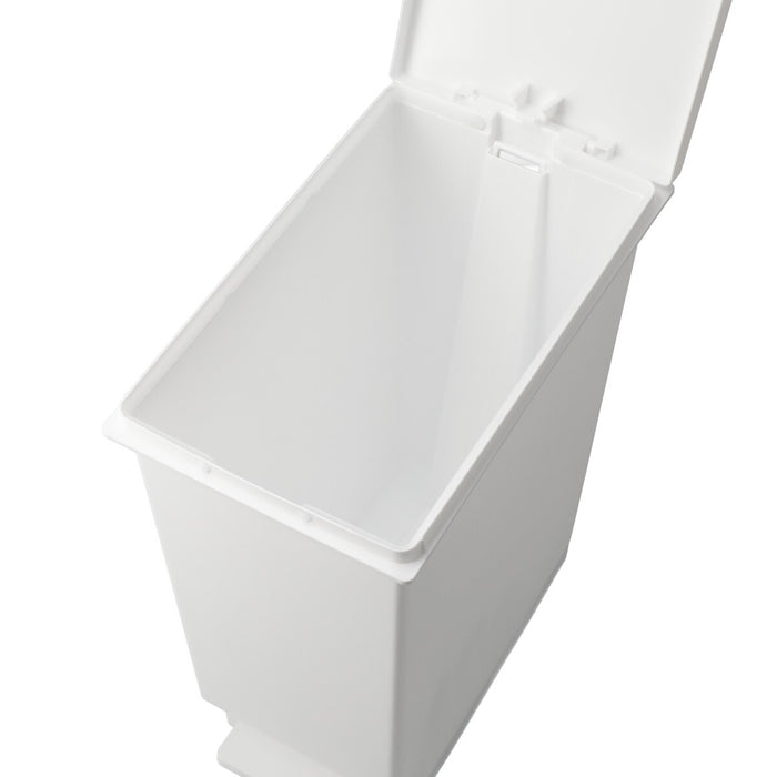 SLIM PEDAL BIN 45L WH