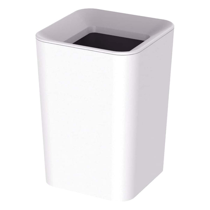 DUST BIN SQUARE MINI WH LUCLAIRE CV