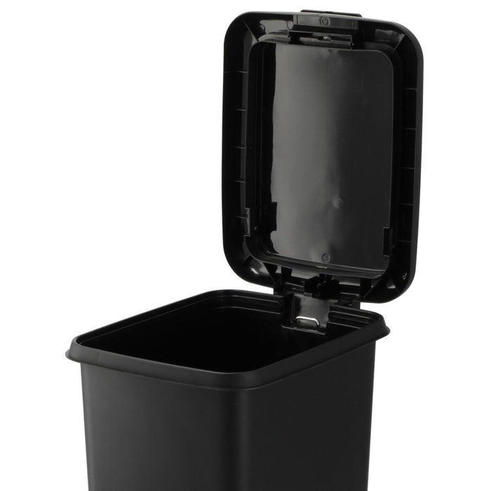 ANTIBACTERIAL AND DEODORANT STEP/PUSH DUST BIN 30L BK