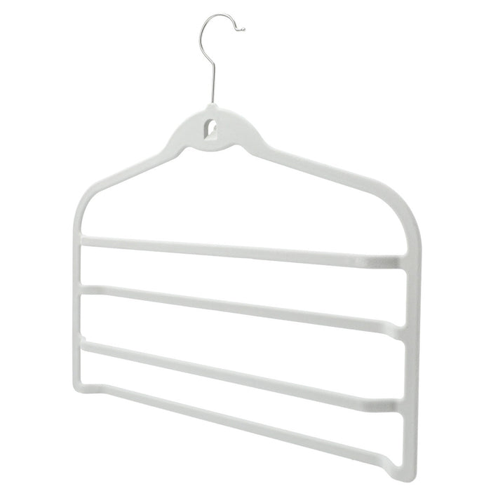 Non-Slip Skirt  and  Pants Hanger Flocky 4Tier GY