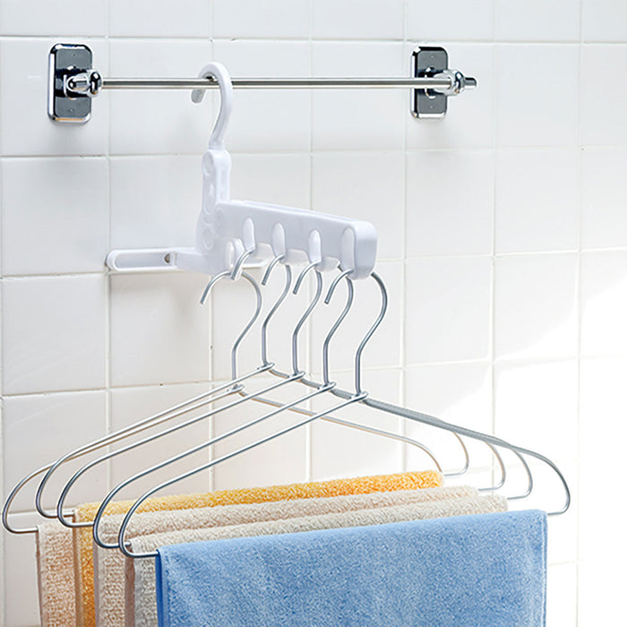 Indoor Laundry Hanger Hook 5 Row