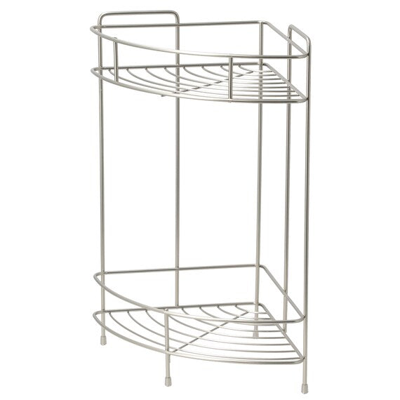 Wire Bath Rack 2 Tier Corner FB3002 W19.5D19.5H36.5