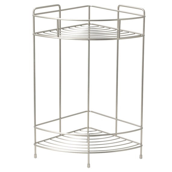 Wire Bath Rack 2 Tier Corner FB3002 W19.5D19.5H36.5