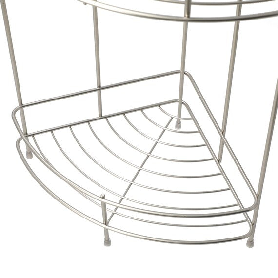 Wire Bath Rack 2 Tier Corner FB3002 W19.5D19.5H36.5