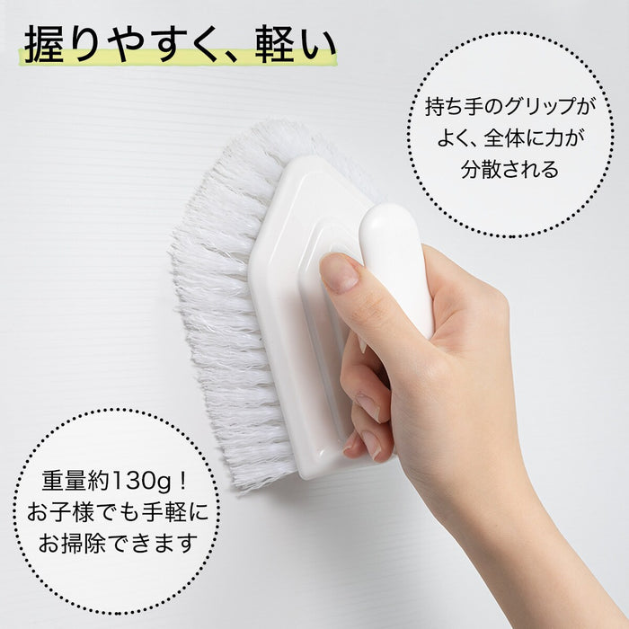 RUBBER COATED FIVER BATH BRUSH WH