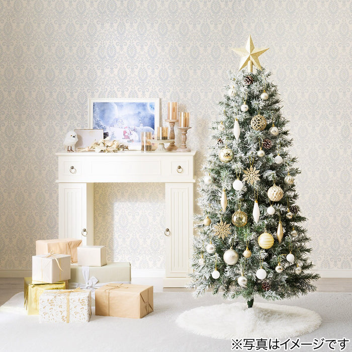 CHRISTMAS S/30 BALL WHITE&GOLD MIX n2ST