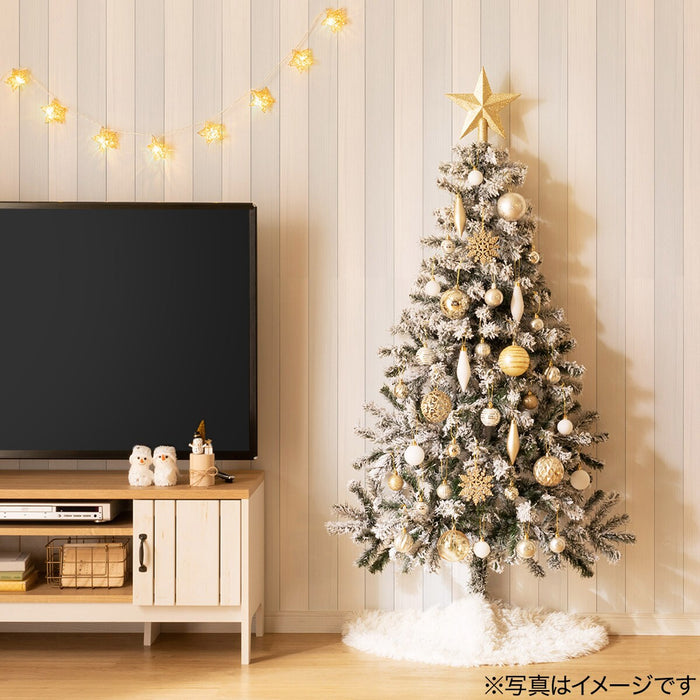 CHRISTMAS S/30 BALL WHITE&GOLD MIX n2ST