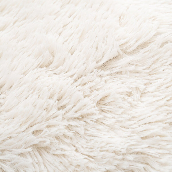 CHRISTMAS TREE SKIRT FAKE FUR WHITE M-SIZE nHN