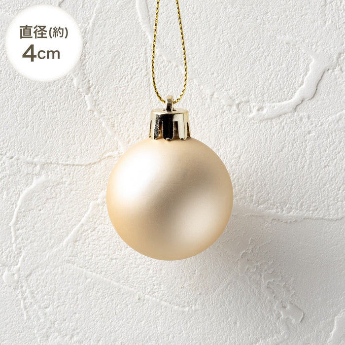 CHRISTMAS S/10 3+4+5CM BALL RED BROWN NTR21041n2KR