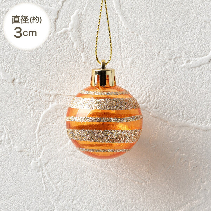 CHRISTMAS S/10 3+4+5CM BALL RED BROWN NTR21041n2KR