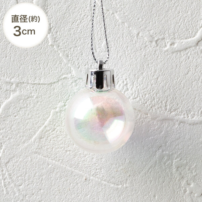 CHRISTMAS S/10 3+4+5CM BALL GOLD NTR21012 n2KR