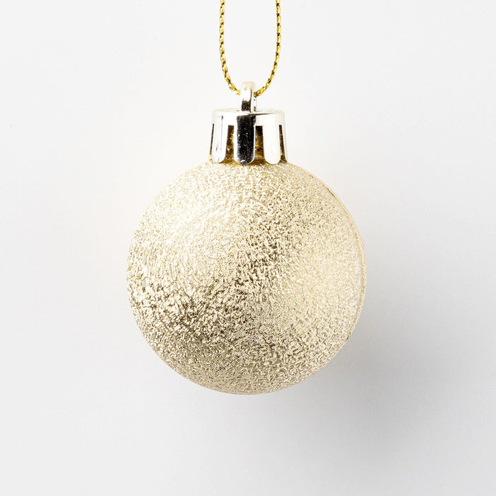 CHRISTMAS S/12 4CM BALL GOLD NTR21014 n2KR