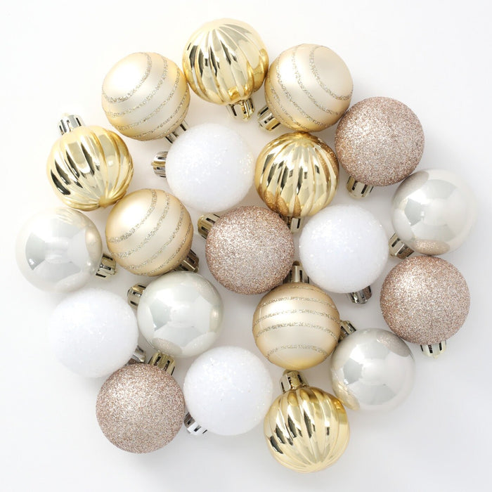 CHRISTMAS S/20 4CM BALL GOLD n2KR