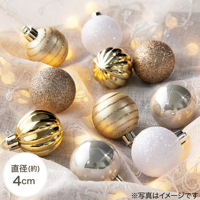 CHRISTMAS S/20 4CM BALL GOLD n2KR