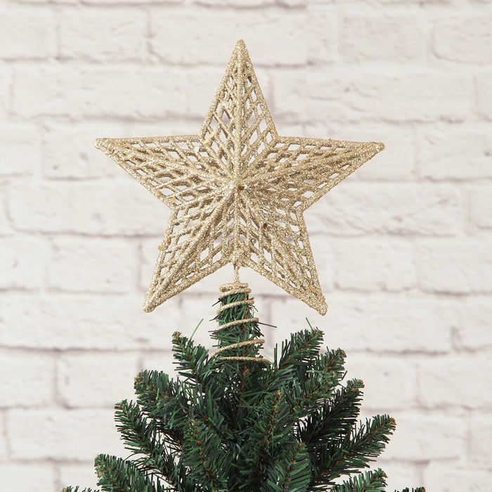 CHRISTMAS 21CM STAR TREE TOPPER YF-20-JP003 n2AS