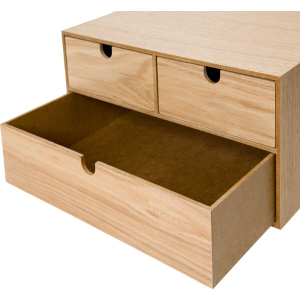 STORAGEBOX NATURAL WOOD 2STEP NA