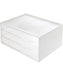 Letter Drawer Wide 3Tier WH/CL