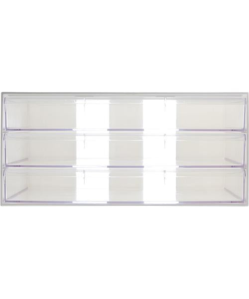 Letter Drawer Wide 3Tier WH/CL