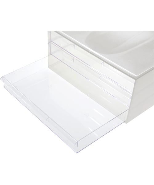 Letter Drawer Wide 3Tier WH/CL