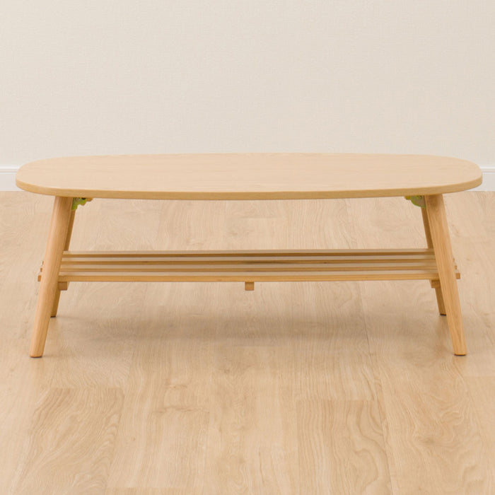 LEG-FOLD TABLE RP9045 OVAL W/SHELF NA