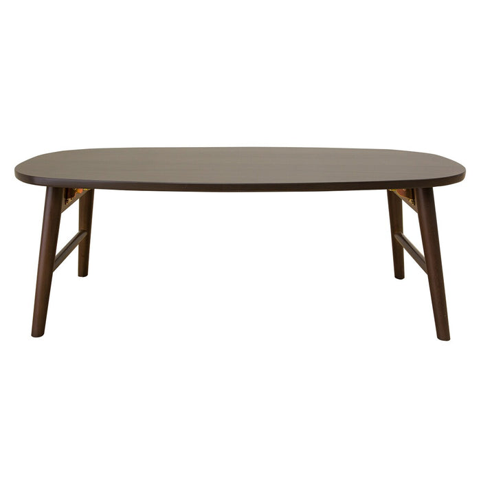 LEG-FOLD TABLE RP9045 OVAL W/SHELF DBR