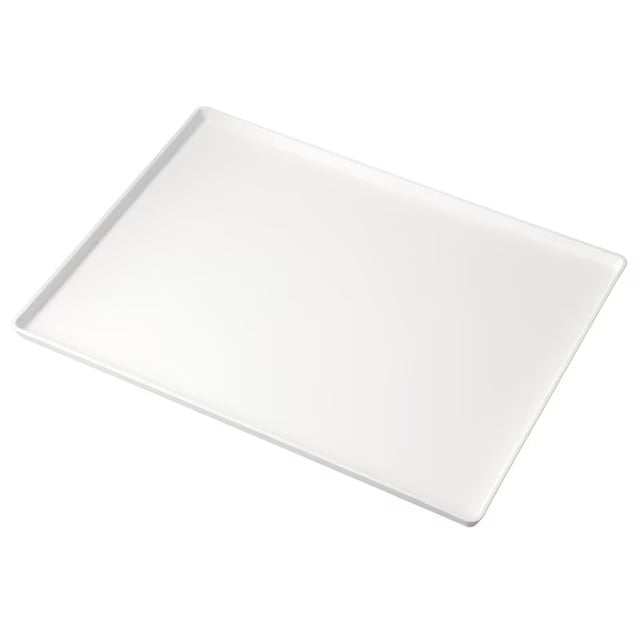 NON-SLIP PLASTIC TRAY WH L