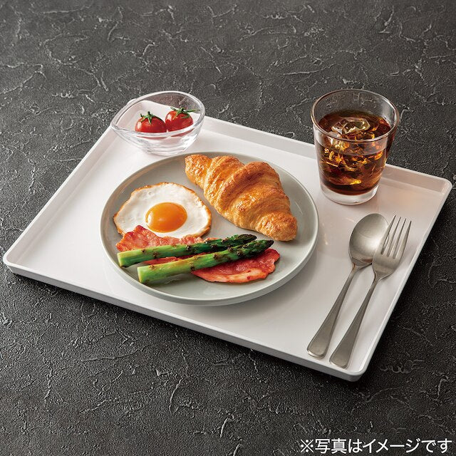 NON-SLIP PLASTIC TRAY WH L