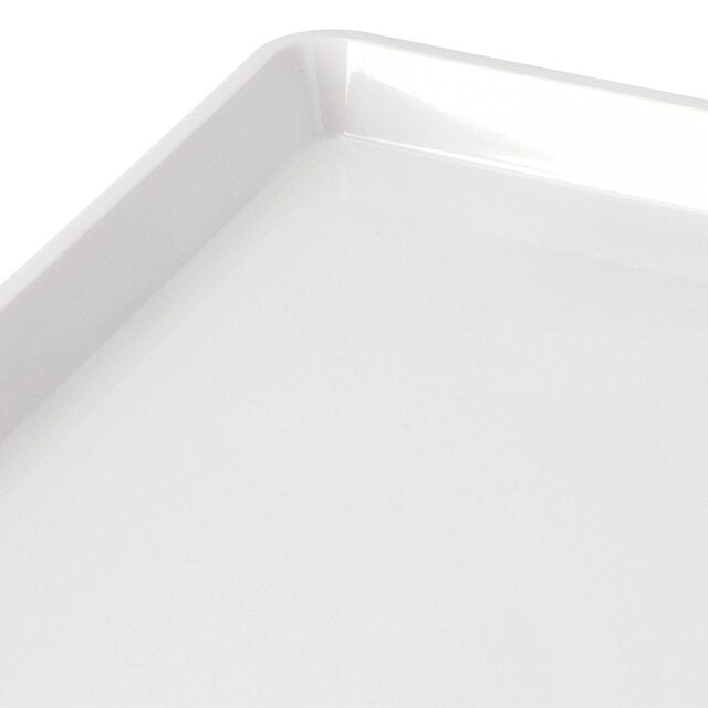 NON-SLIP PLASTIC TRAY WH L