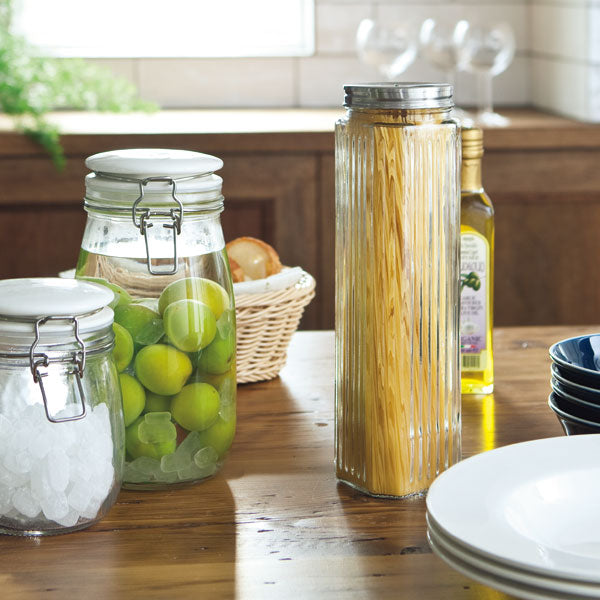 Measurable Lid Glass Pasta Pot