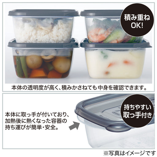 Microwave Safe Storage Container 610 2P GY SF