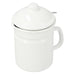 Enamel 1.1L Oil Pot  YF-A-012 WH