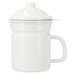 Enamel 1.1L Oil Pot  YF-A-012 WH