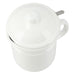 Enamel 1.1L Oil Pot  YF-A-012 WH