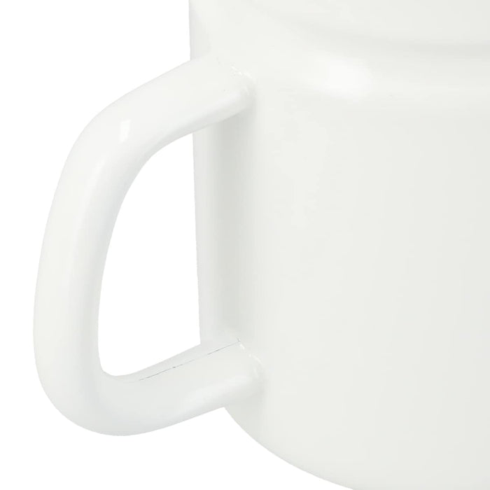 Enamel 1.1L Oil Pot  YF-A-012 WH