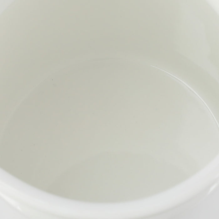 Enamel 1.1L Oil Pot  YF-A-012 WH