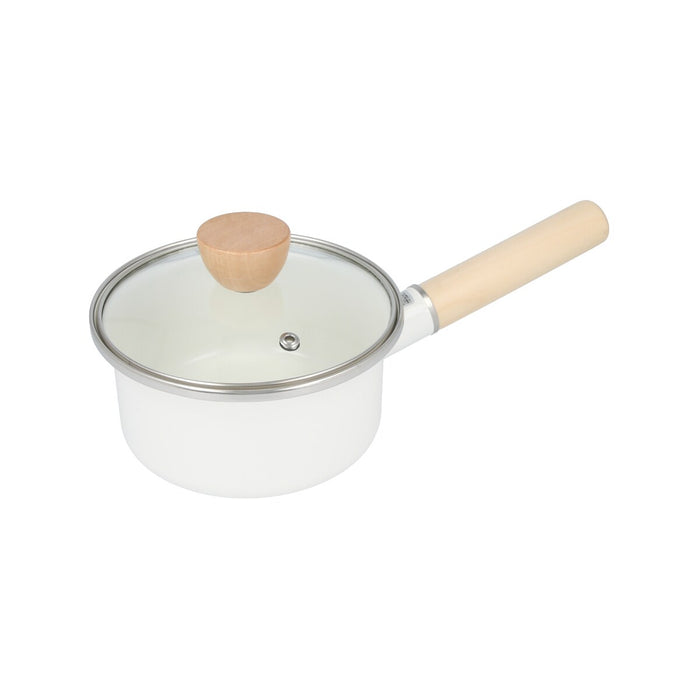 ENAMEL SAUCEPAN 14cm WH