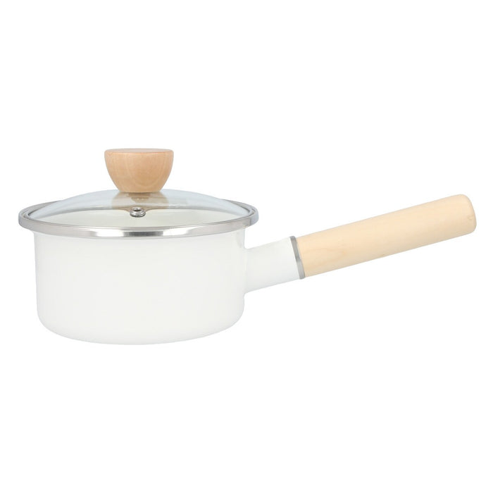 ENAMEL SAUCEPAN 14cm WH