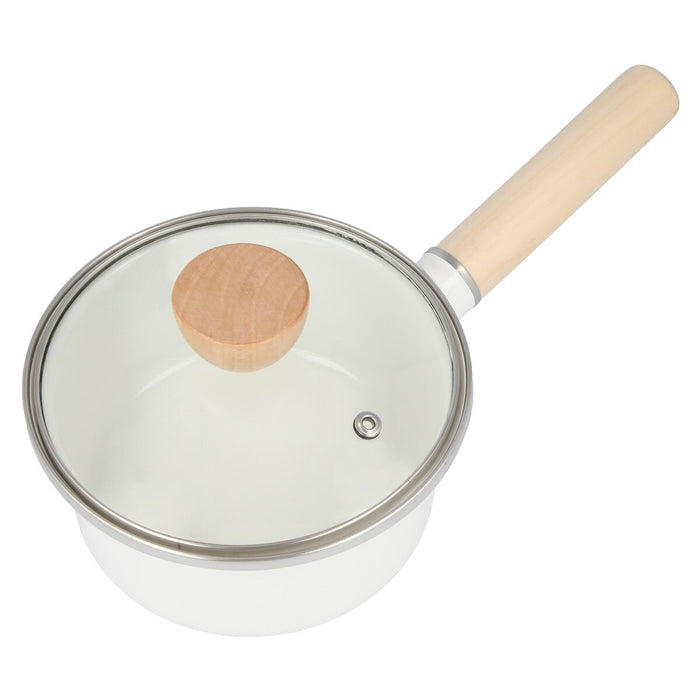 ENAMEL SAUCEPAN 14cm WH