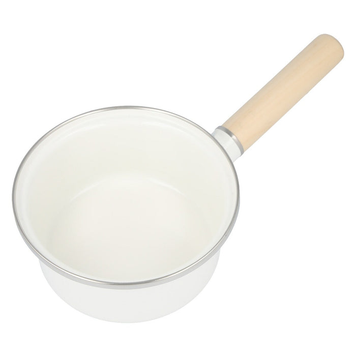 ENAMEL SAUCEPAN 14cm WH