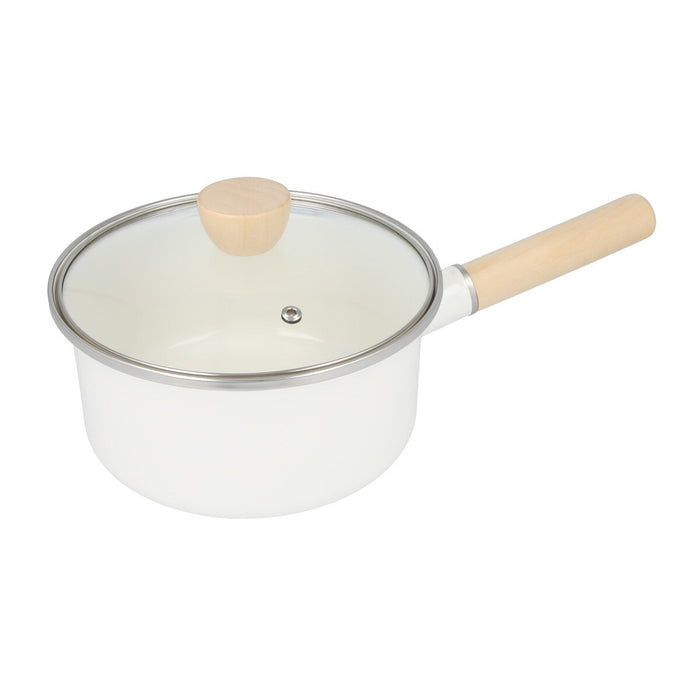 ENAMEL SAUCEPAN 18cm WH