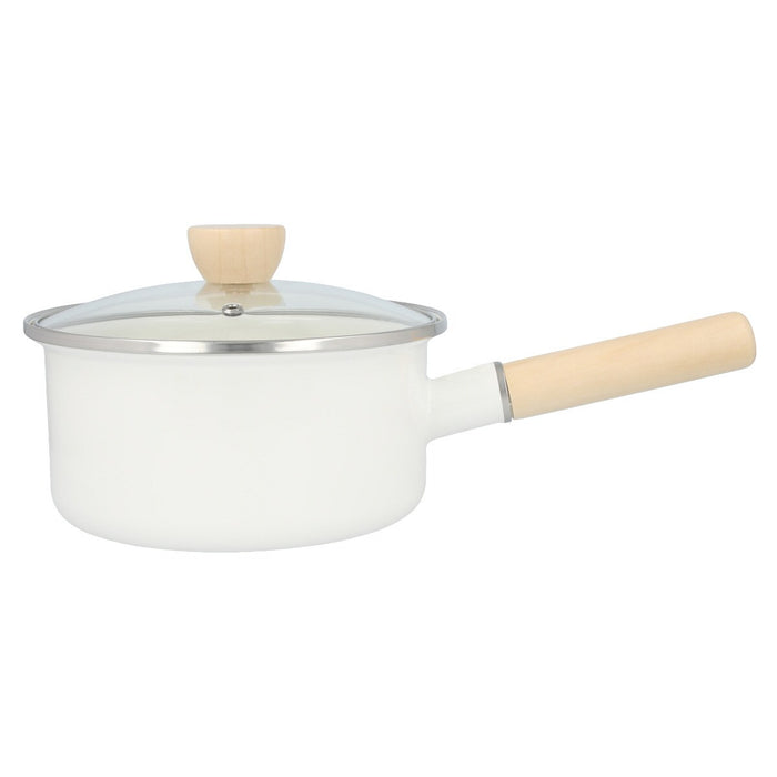 ENAMEL SAUCEPAN 18cm WH